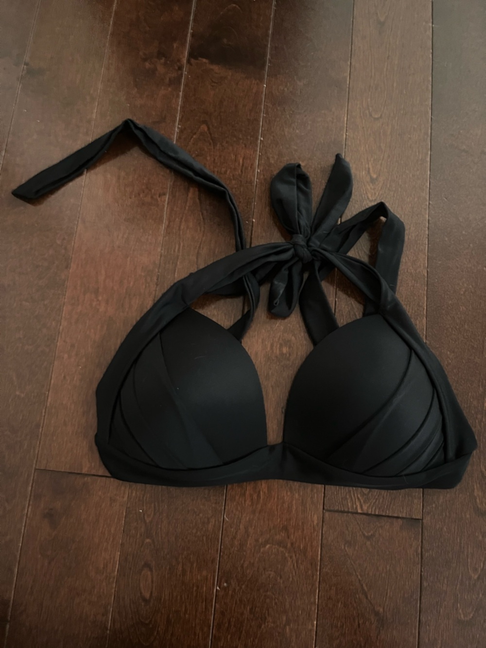 Black Halter Bikini Top